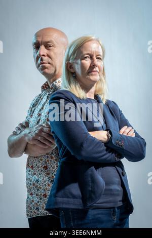 Chris Brookmyre und Marissa Haetzman Stockfoto