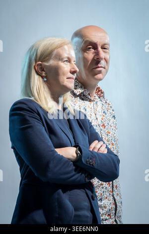 Chris Brookmyre und Marissa Haetzman Stockfoto
