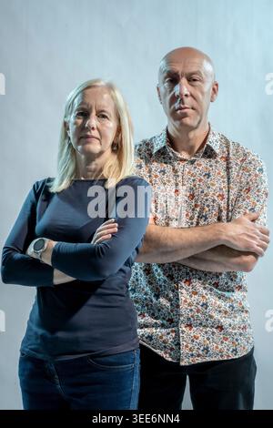 Chris Brookmyre und Marissa Haetzman Stockfoto