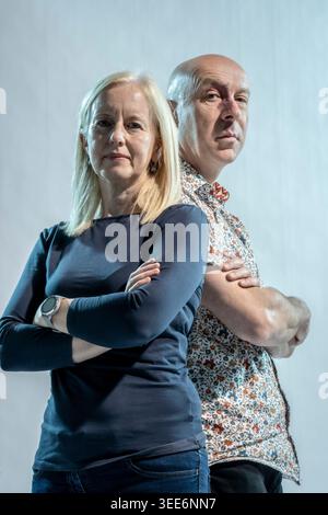 Chris Brookmyre und Marissa Haetzman Stockfoto