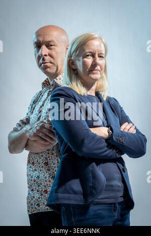 Chris Brookmyre und Marissa Haetzman Stockfoto