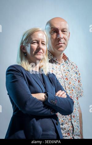 Chris Brookmyre und Marissa Haetzman Stockfoto