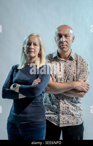 Chris Brookmyre und Marissa Haetzman Stockfoto