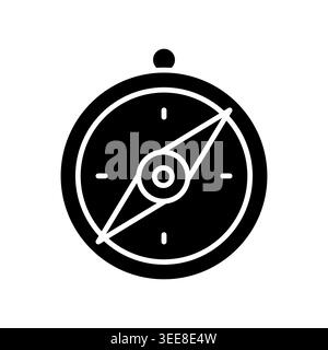 Symbol für Kompassfarbe. Vektorisoliertes Element. Bearbeitbare Kontur. Stock Vektor