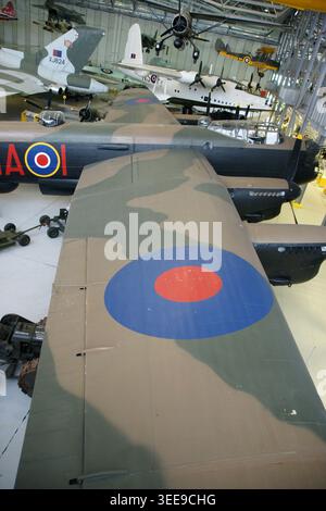 Avro Lancaster KB889, Lancaster Bomber im Imperial war Museum Duxford, Stockfoto
