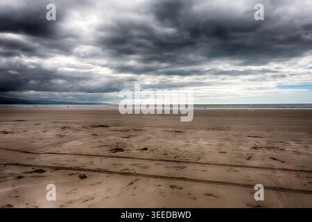 Gronant Beach in Prestatyn, North Wales, Großbritannien. HDR. Stockfoto
