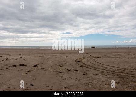 Gronant Beach in Prestatyn, North Wales, Großbritannien. Stockfoto