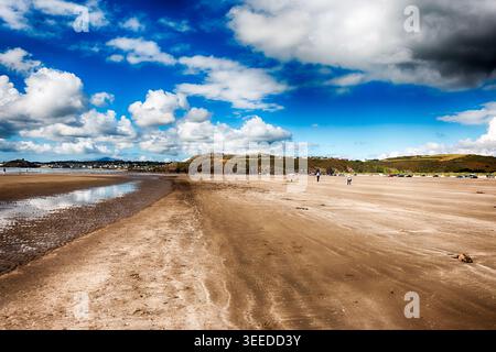 Gronant Beach in Prestatyn, North Wales, Großbritannien. HDR. Stockfoto
