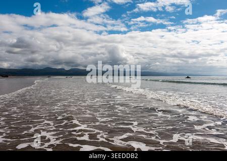 Gronant Beach in Prestatyn, North Wales, Großbritannien. Stockfoto