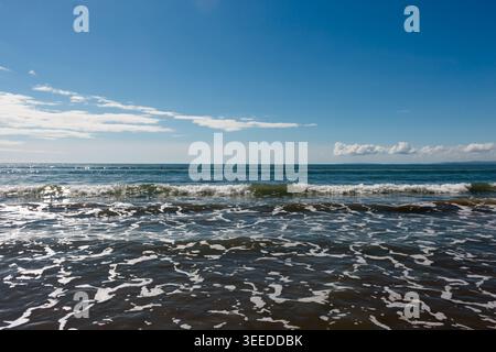 Gronant Beach in Prestatyn, North Wales, Großbritannien. Stockfoto