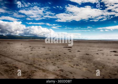 Gronant Beach in Prestatyn, North Wales, Großbritannien. HDR. Stockfoto