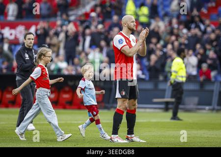 ROTTERDAM - Gernot Trauner of Feyenoord nach dem niederländischen Eredivisie-Spiel zwischen Feyenoord und AZ im Feyenoord Stadion de Kuip am 10. Mai 2026 in Rotterdam, Niederlande. BAS CZERWINSKI / ANP Stockfoto