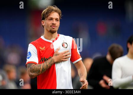 Rotterdam, Niederlande. Mai 2026. Rotterdam - Luciano Valente aus Feyenoord Rotterdam während der 33. Wettkampfrunde der Eredivisie Saison 2025/2026. Das Spiel findet am 10. Mai 2026 in Rotterdam, Niederlande, zwischen Feyenoord Rotterdam und AZ Alkmaar in de Kuip statt. Credit: Box to Box Pictures/Alamy Live News Stockfoto