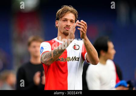 Rotterdam, Niederlande. Mai 2026. Rotterdam - Luciano Valente aus Feyenoord Rotterdam während der 33. Wettkampfrunde der Eredivisie Saison 2025/2026. Das Spiel findet am 10. Mai 2026 in Rotterdam, Niederlande, zwischen Feyenoord Rotterdam und AZ Alkmaar in de Kuip statt. Credit: Box to Box Pictures/Alamy Live News Stockfoto