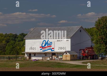 Bicentennial Barn, West Lafayette, Coshocton County, Ohio Stockfoto