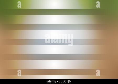 Ein warmer abstrakter Hintergrund mit horizontalen Streifen mit einem glatten, erdfarbenen Farbverlauf. Stockfoto