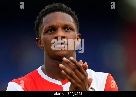 Rotterdam, Niederlande. Mai 2026. Rotterdam - Givairo Read von Feyenoord Rotterdam während der 33. Wettkampfrunde der Eredivisie Saison 2025/2026. Das Spiel findet am 10. Mai 2026 in Rotterdam, Niederlande, zwischen Feyenoord Rotterdam und AZ Alkmaar in de Kuip statt. Credit: Box to Box Pictures/Alamy Live News Stockfoto