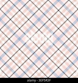 Nahtloses Karomuster. Das sich wiederholende Karomuster-Material sorgt für Designdrucke im Karomuster. Wiederholte Prüfung. Prüft die quadratische Linie. Vichi-Tuch. Tartan wiederholen Stock Vektor