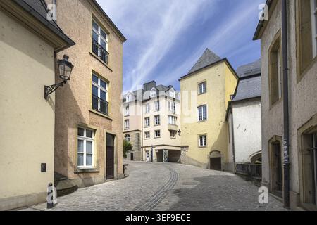 Luxemburg-Stadt, Mai 2022. Panoramablick auf das Stadtzentrum Stockfoto