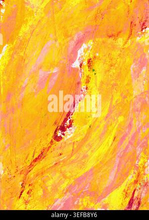 Abstrakte Malerei Aus Strukturiertem Acryl Mit Marmorstruktur. Warmer Ton Acryltexturhintergrund Stockfoto