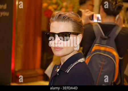 Cannes, Frankreich. Mai 2026. Mélanie Thierry wird im Hotel Le Majestic Barriere während der 79. Ausgabe des Internationalen Filmfestivals von Cannes am 14. Mai 2026 in Cannes, Frankreich, gesehen. Quelle: Bernard Menigault/Alamy Live News Stockfoto