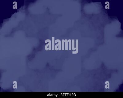 Blauer strukturierter Hintergrund, der einem bewölkten Himmel ähnelt. Das Bild zeigt weiche Verläufe und abstrakte wolkenartige Formationen, die einen leicht verschwommenen eff erzeugen Stockfoto