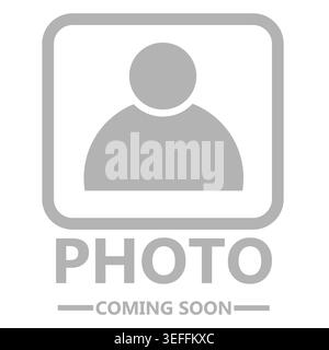 Symbol „kein Bild verfügbar“. Foto kommt bald Schild. Platzhaltersymbol für Foto in Kürze. Bild hochladen leeres Statuslogo. Flacher STYLE. Stockfoto