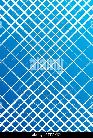 Geometrisches Muster auf blauem Hintergrund. Hintergrund für die Welt von Magazinen, Textilien, Textilien Stock Vektor