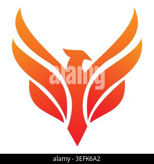 Modernes Phoenix-Logo-Vorlagen-Design Stock Vektor