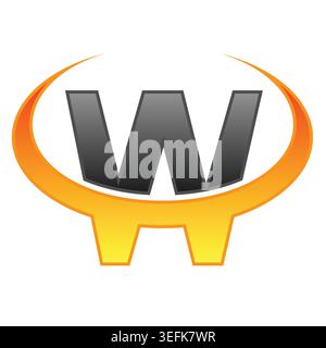 Letter mit Logo Stock Vektor