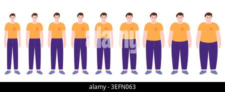 Body Mass Index, Abbildung. Stockfoto