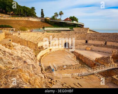 Das Amphitheater Tarragona ist ein römisches Amphitheater in der Stadt Tarragona in der spanischen Region Katalonien. Stockfoto