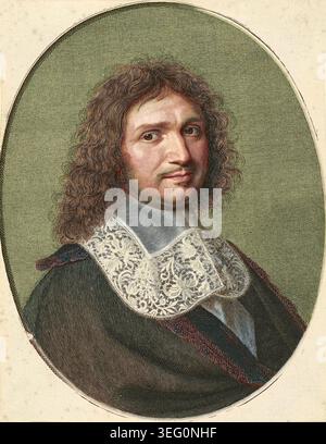 Porträt von Jean Baptiste Colbert (1619-1683) - Gravur Stockfoto