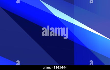 Minimaler dunkelblauer abstrakter geometrischer Hintergrund für Banner, Präsentation, Corporate Branding Hintergrund, Social Media und Landing Page Hintergrund. Stock Vektor