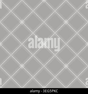 Handgezeichnetes zeitloses nahtloses Argyle-Muster mit diagonalen Linien und geometrischem Gitter. Vintage- und Retro-Textildesign. Ideal für dekorative Oberflächen Stockfoto