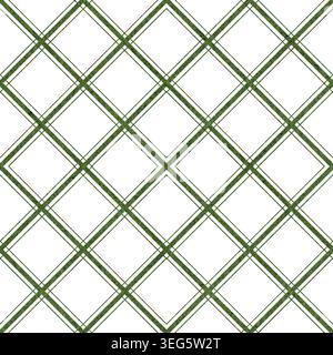 Klassisches Rautenmuster, handgezeichnet mit geometrischen Rautenformen. Nahtlose grafische Illustration für Textilien, Tapeten und Geschenkpapier. Perfekt Stockfoto