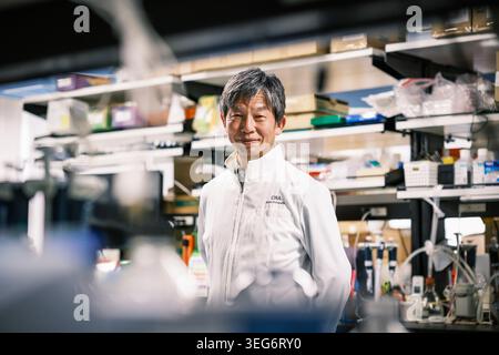 Dr. Jun Takahashi am Center for IPS Cell Research and Application Stockfoto