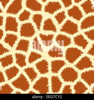 Nahtloses Kacheln Tier drucken Giraffe, Vektor-illustration Stock Vektor