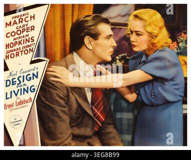 MIRIAM HOPKINS und GARY COOPER in DESIGN FOR LIVING (1933) unter der Regie von ERNST LUBITSCH. Quelle: PARAMOUNT PICTURES / Album Stockfoto