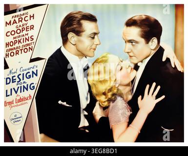 FREDRIC MARCH, MIRIAM HOPKINS und GARY COOPER in DESIGN FOR LIVING (1933) unter der Regie von ERNST LUBITSCH. Quelle: PARAMOUNT PICTURES / Album Stockfoto