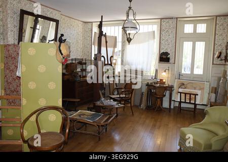 Haus des Malers Auguste Renoir, Dorf Essoyes, Departement Aube, Frankreich Stockfoto