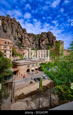 Heiligtum der Jungfrau von Montserrat - Basílica Santuario Virgen de Montserrat, Katalonien, Spanien Stockfoto