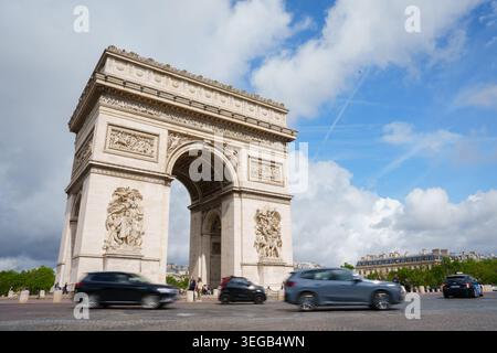 Arc de Triomphe, Paris Stockfoto