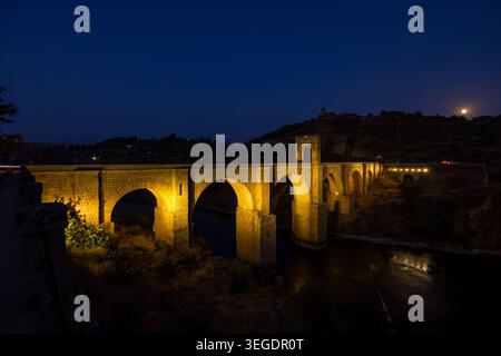 Puente de Alcantara in Extremadura, Spanien Stockfoto