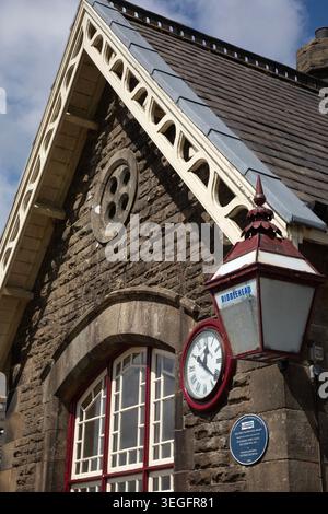Ribblehead Station an der Settle and Carlisle Railway Line, Yorkshire Dales, England Stockfoto