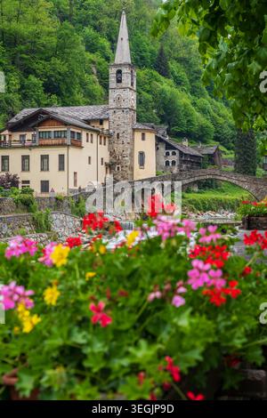 Fontainemore, Aostatal, Italien Stockfoto