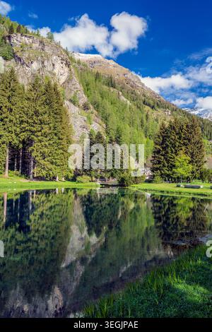 Lake Gover, Gressoney-Saint-Jean, Aostatal, Italien Stockfoto