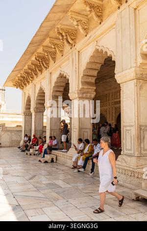 Khas Mahal, Mogul-Kaiser Shah Jahan, Privatresidenz im Agra Fort, Agra, Uttar Pradesh, Indien. Stockfoto