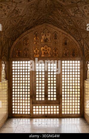 Khas Mahal, Mogul-Kaiser Shah Jahan, Privatresidenz im Agra Fort, Agra, Uttar Pradesh, Indien. Stockfoto