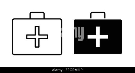 Medizinische Kit-Symbol-Vektor-Symbol-Grafiken Stock Vektor